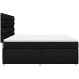  Krevet s oprugama i madracem crni 180x200 cm od tkanine | shoptok.hr
