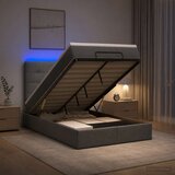  Krevet od pjene s madracem i LED-om Tamnosiva 120 x 200 cm | shoptok.hr