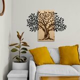 Wallxpert Arbre de Vie-1 NaturalBlack Decorative Wooden Wall Accessory Cene