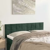  Uzglavlja 2 kom tamnozelena 72 x 5 x 78/88 cm baršunasta | shoptok.hr