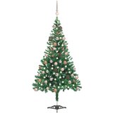 vidaXL Umetna novoletna jelka z LED lučkami in bučkami 180 cm 564 vej | Shoptok.si