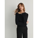 Reserved oversize pulover - črna | Shoptok.si