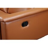 Støraa Rjava sedežna garnitura iz umetnega usnja 222 cm Lund – | Shoptok.si
