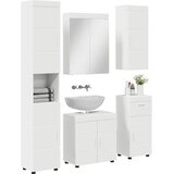  Set namještaja za kupaonicu TULUM 5 pcs Bijelo 60 x 34 x 63 cm | Shoptok.si
