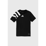 Adidas Dječja majica kratkih rukava FORTORE23 JSY Y boja: crna, s uzorkom, IK5740