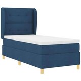  Podna opruga s madracem Tamno siva 90x190 cm Plava 80 x 200 cm - Plava 80 x 200 cm S gumbima | shoptok.hr