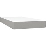  Krevet s oprugama i madracem svjetlosivi 120x190 cm od tkanine | shoptok.hr