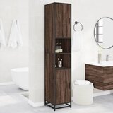 Maison Chic Kopalniška omarica - Kopalniški kabinet rjavi hrast 35x37,5x188,5 cm inž. les, (21794974) | Shoptok.si