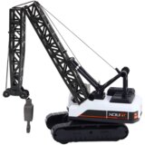 Bager gusjeničar s kranom za igru - 360° Rotation - bijeli | shoptok.hr