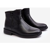 Kesi Men's Zipper Bottom Boots Black Brosta cene
