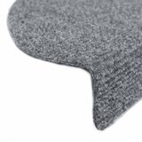  Prostirke za stepenice, samoljepljive, 5 kom, 65x21x4 cm, svijetlo sive, poluokrugle, velike | shoptok.hr