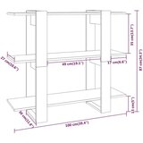 Ormarić za knjige / pregrada boja dimljenog hrasta 100x30x87 cm | shoptok.hr