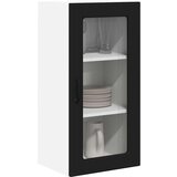 vidaXL Stenska kuhinjska omarica s polico 2 pcs Črna 40 x 31 x 80 cm | Shoptok.si