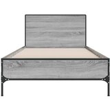  Okvir za krevet boja hrasta 100x200cm konstruirano drvo i metal | shoptok.hr