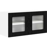 vidaXL Stenska kuhinjska omarica Črna Orehovina 80 x 31 x 40 cm | Shoptok.si