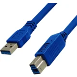 kabl usb 3.0 a-b 1.8m plava