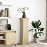 vidaXL Stalak za izložbu s pohranom boja hrasta 31x30x90 cm drveni | shoptok.hr