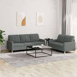  2-dijelni set sofa s jastucima tamnosivi od tkanine | shoptok.hr