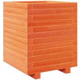 Maison Chic Vrtno cvetlično korito - Cvetlični Lonec voščeno 40x40x49,5 cm trdna borovina, (21790122) | Shoptok.si