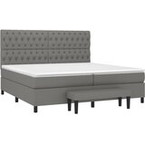  s oprugama i madracem tamnosivi 200 x 200 cm od tkanine | shoptok.hr