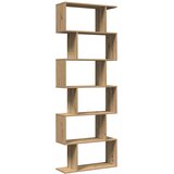 Pregrada regal za knjige 6 razina hrast 70x24x193 cm drveni | Eponuda.ba