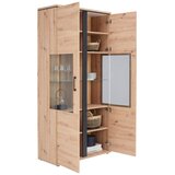 Mömax Vitrina Nature, Barva Hrasta, Črna | Shoptok.si
