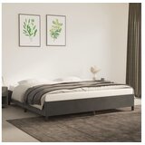  Posteljni okvir temno siv 200x200 cm žamet | Shoptok.si