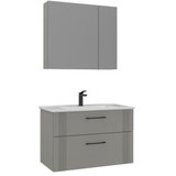 Hanah home Kupatilski ormarić sa umivaonikom i ogledalom (2 komada) Bari 85 v2 241 | Eponuda.com