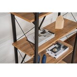 Hanah home polica za knjige elysian atlantic pine black