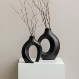 SUKIYPO 2x keramična dekorativna vaza z odprtino | Shoptok.si