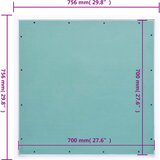  Pristupna ploča s aluminijskim okvirom i knaufom 700 x 700 mm | shoptok.hr
