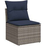  Vrtna garnitura - 7-dijelni set vrtnih sofa sivi od poliratana - Siva 1 | shoptok.hr
