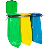GSG24 Stensko držalo za sortiranje odpadkov, 3 barve - vreče 120L, (21399016) | Shoptok.si