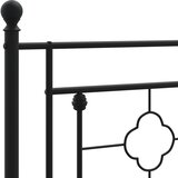  Metalni okvir kreveta uzglavlje i podnožje crni 120x190 cm | Eponuda.ba