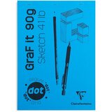 Clairefontaine blok Graf it za suhu tehniku A4 90gr, mix boja, dotpad (točkice) | shoptok.hr