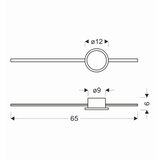 Lesnina XXXL STENSKA LED-SVETILKA Batuta 2 12 W 740 lm 3000 K 230 V | Shoptok.si
