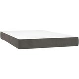 Box spring postelja z vzmetnico temno siva 120x200 cm žamet, (20725300) | Shoptok.si
