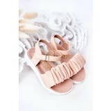 Kesi Children's sandals with Velcro pink Aima
