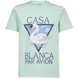 Casablanca Majice s kratkimi rokavi MF22-JTS-001-04 Zelena cene