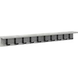  Vješalica za kapute na zidu Betonski sivi 100 x 10,5 x 10,5 cm | Eponuda.com