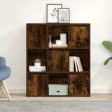 vidaXL Knjižna omara dimljeni hrast 89x24x101,5 cm inženirski les | Shoptok.si