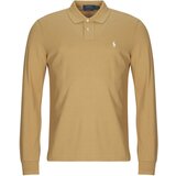 Polo Ralph Lauren Polo majice dolgi rokavi POLO COUPE DROITE EN COTON BASIC MESH Bež Cene