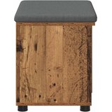  Klupa za hodnik s jastukom s policom Staro drvo 60 x 38 x 46 cm | shoptok.hr