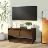 TV ormarić smeđa boja meda 74 x 34 x 40 cm od masivne borovine | Eponuda.ba