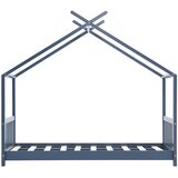  Okvir za dječji krevet od masivne borovine sivi 80 x 160 cm | shoptok.hr