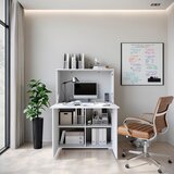 Livetastic PISALNIK leseni material bela, bela, visoki sijaj | Shoptok.si