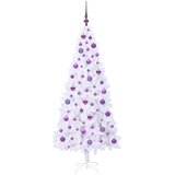  Umjetno božićno drvce s stalakom Bijelo 180 cm PVC i čelik | shoptok.hr