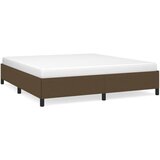 The Living Store Posteljni okvir brez vzmetnice temno rjav 180x200 cm blago - Posteljni Okvir, (21524233) | Shoptok.si