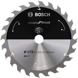 Bosch Standard for Wood list kružne testere za akumulatorske testere 173x1,5x20 T24 | Eponuda.com