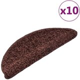  Otirači za stepenice 10 kom 65 x 21 x 4 cm smeđi | shoptok.hr